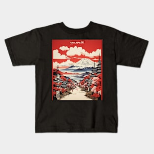 Owariasahi Japan Vintage Poster Tourism Kids T-Shirt